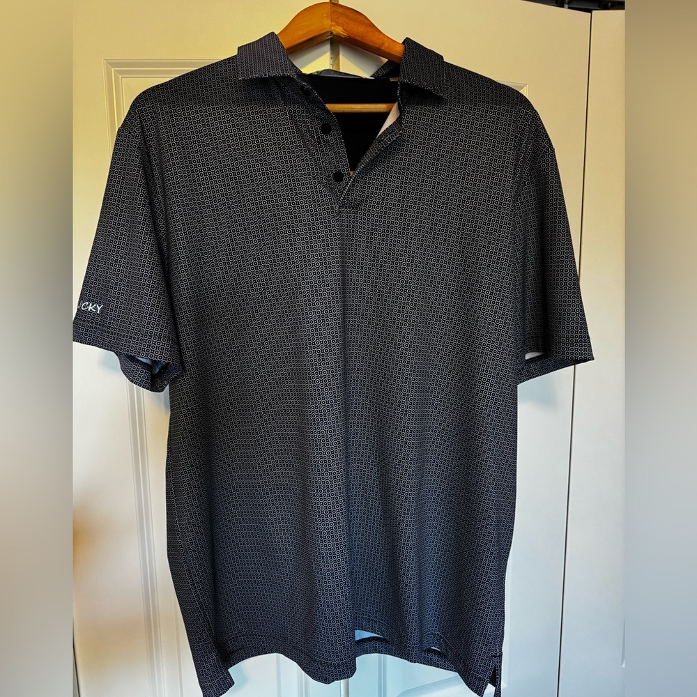 Black Clover Golf Polo Shirt, Sz L